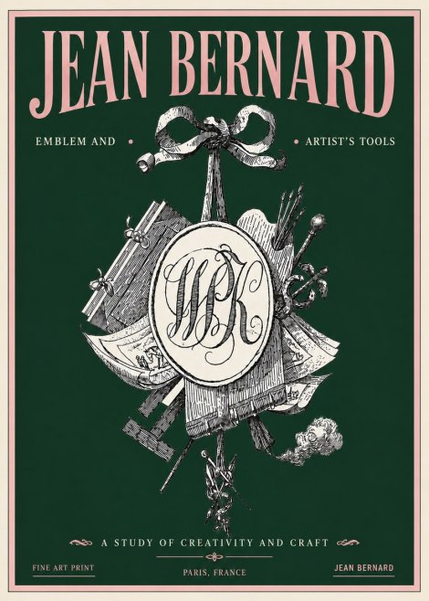 Jean Bernard Still Life with Monogram No5 - Juliste