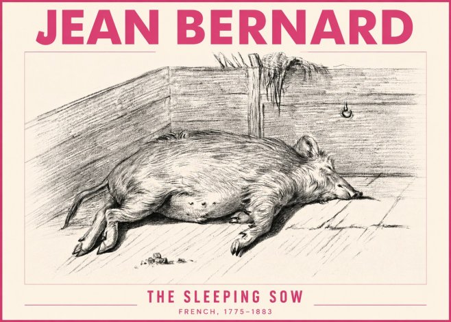 Jean Bernard The Sleeping Sow No3 - Juliste