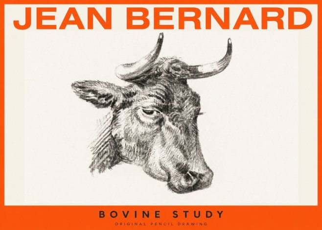 Jean Bernard Bovine Study I No2 - Juliste