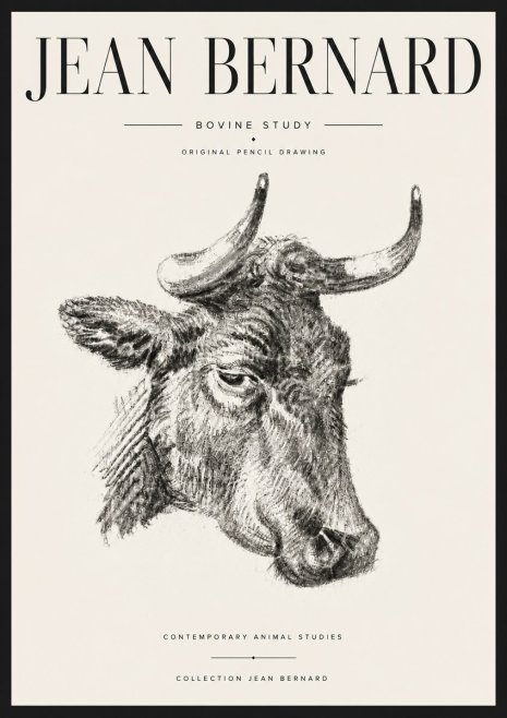 Jean Bernard Bovine Study I No6 - Juliste