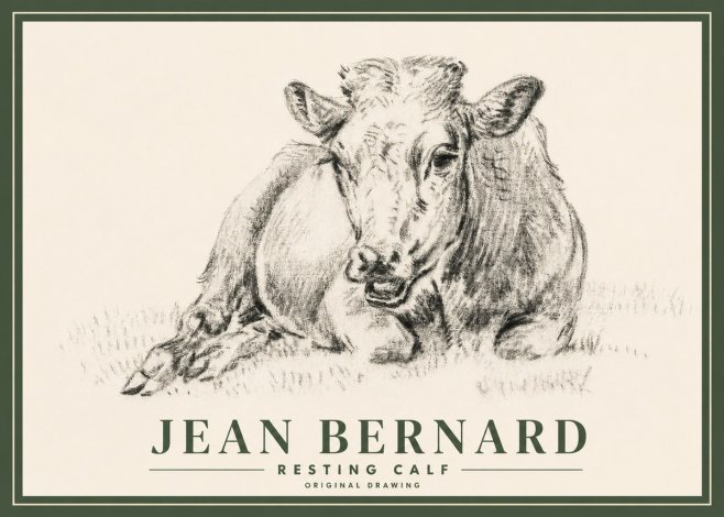 Jean Bernard Resting Calf II No3 - Juliste