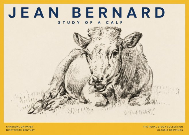 Jean Bernard Resting Calf II No5 - Juliste