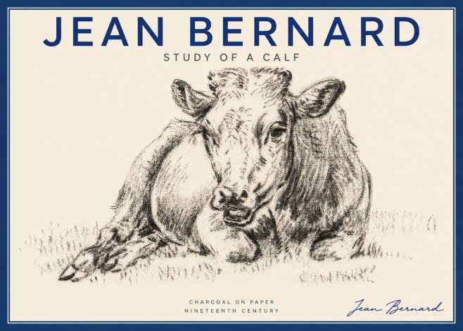 Jean Bernard Resting Calf II No6 - Juliste