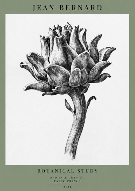 Jean Bernard Botanical Study No1 - Juliste