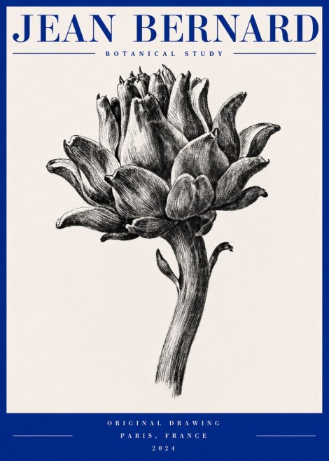 Jean Bernard Botanical Study No2 - Juliste