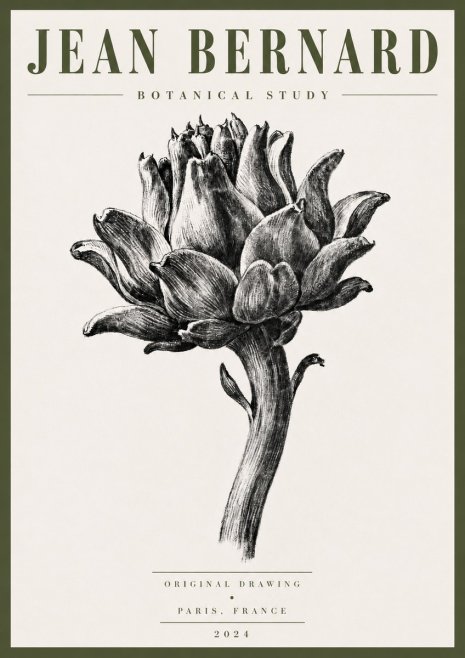 Jean Bernard Botanical Study No5 - Juliste
