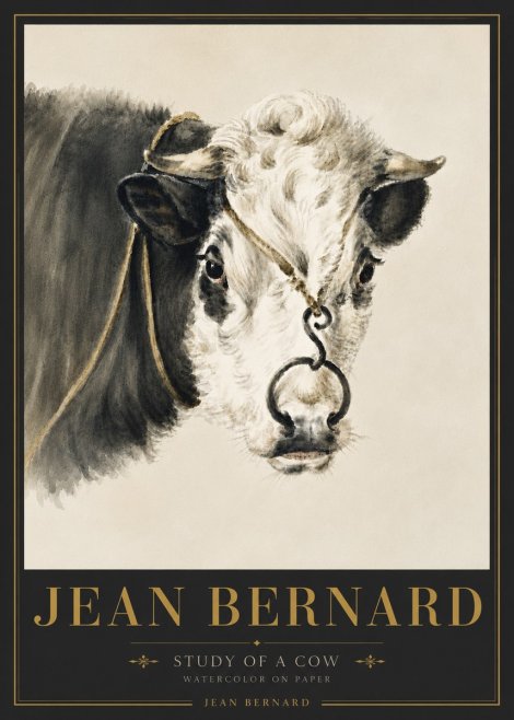 Jean Bernard Study of a Cow I No6 - Juliste