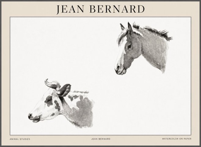 Jean Bernard Animal Studies No1 - Juliste