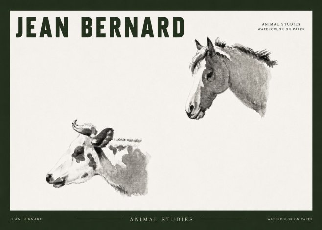 Jean Bernard Animal Studies No2 - Juliste
