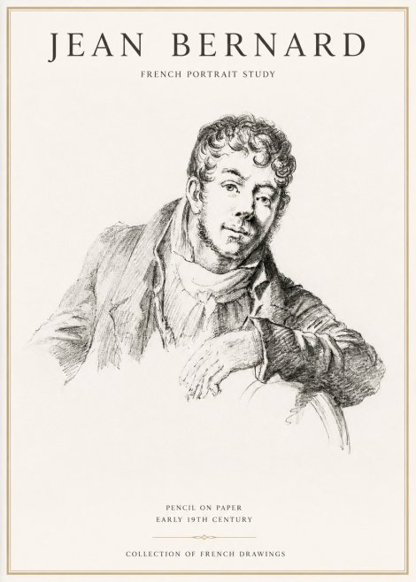 Jean Bernard French Portrait Study No1 - Juliste