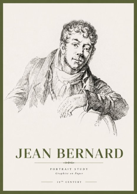 Jean Bernard French Portrait Study No4 - Juliste