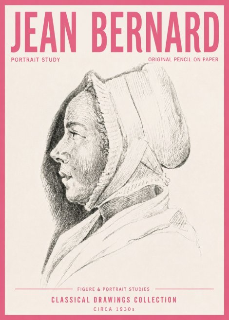 Jean Bernard Portrait Study VI No4 - Juliste