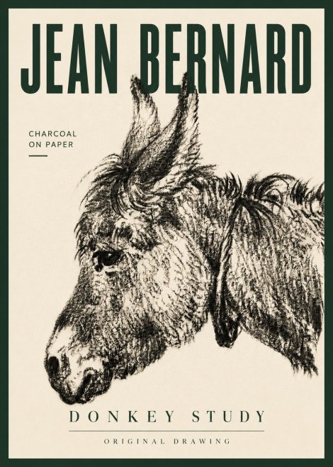Jean Bernard Donkey Study III No6 - Juliste