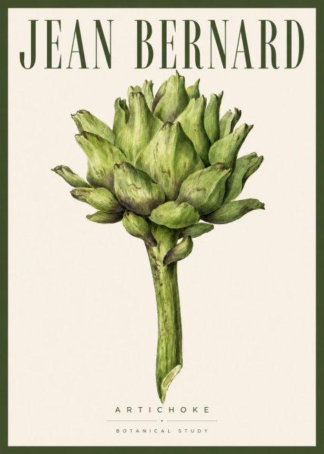 Jean Bernard Green Artichoke No5 - Juliste