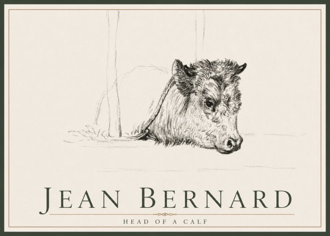 Jean Bernard Study of a Calf I No4 - Juliste