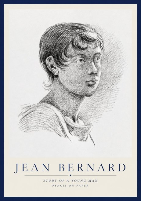 Jean Bernard Study of a Young Boy No3 - Juliste
