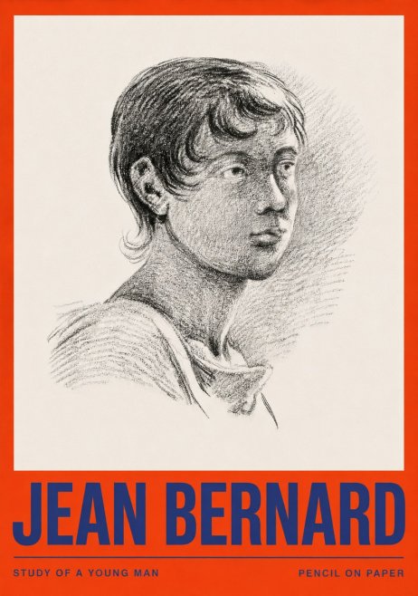 Jean Bernard Study of a Young Boy No4 - Juliste