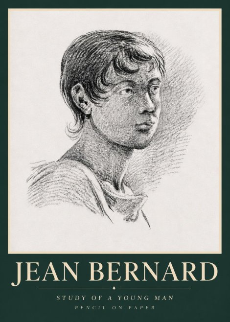 Jean Bernard Study of a Young Boy No5 - Juliste