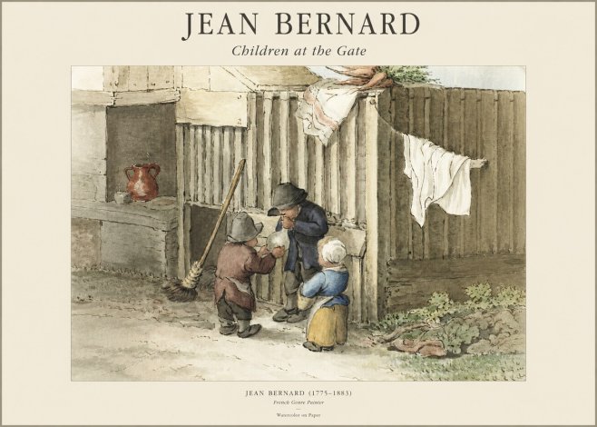 Jean Bernard Children at the Gate No1 - Juliste
