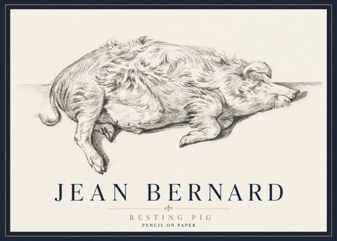 Jean Bernard Study of a Pig I No6 - Juliste