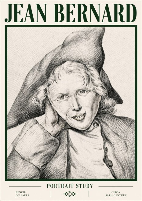 Jean Bernard Portrait Study VII No4 - Juliste