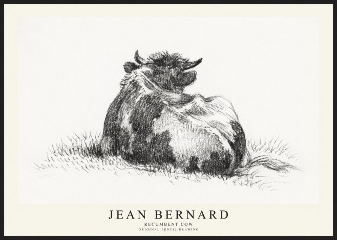 Jean Bernard Resting Highland Cow No3 - Juliste