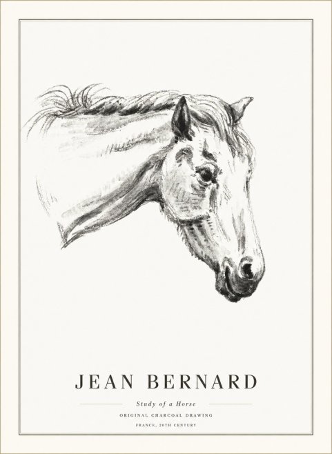 Jean Bernard Study of a Horse VIII No5 - Juliste