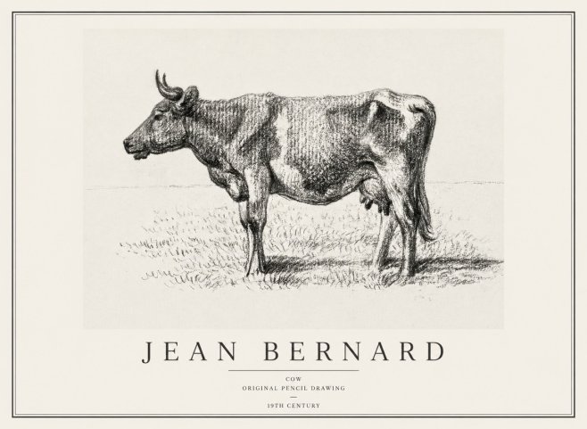 Jean Bernard Cow I No1 - Juliste