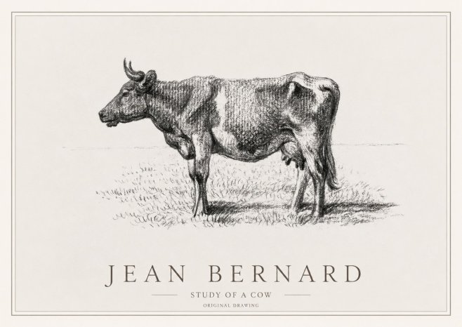 Jean Bernard Cow I No3 - Juliste