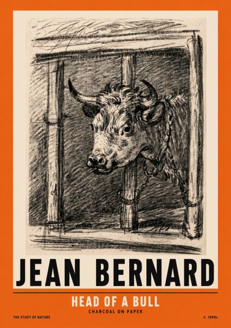 Jean Bernard Study of a Bull II No3 - Juliste