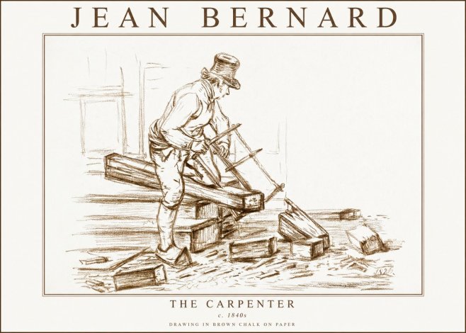Jean Bernard The Carpenter No3 - Juliste