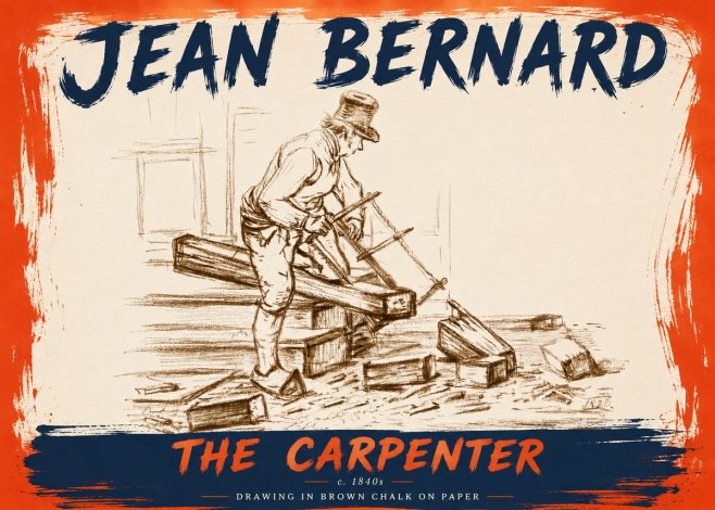 Jean Bernard The Carpenter No6 - Juliste