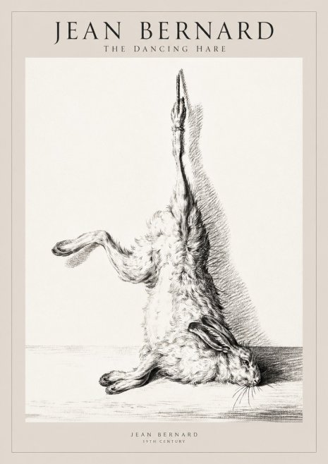 Jean Bernard The Dancing Hare No1 - Juliste