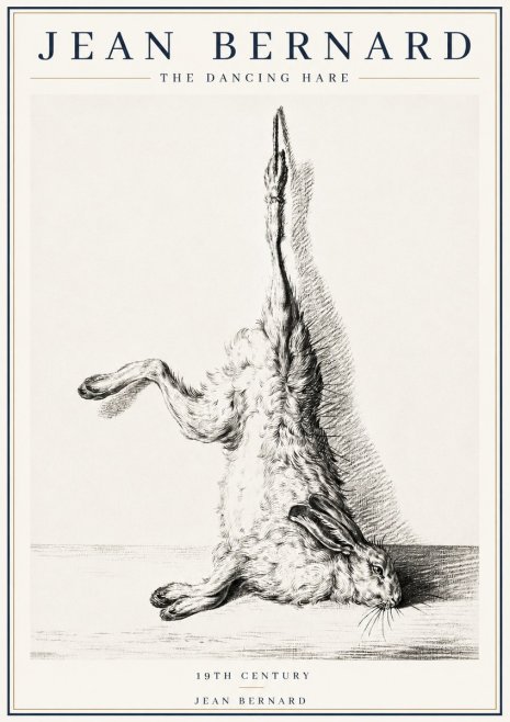 Jean Bernard The Dancing Hare No4 - Juliste