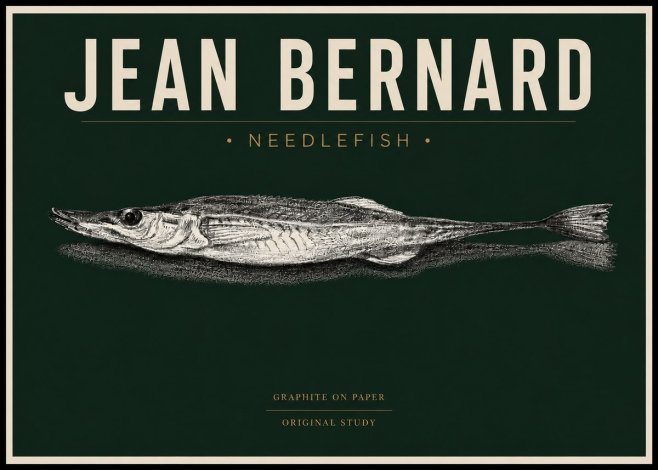 Jean Bernard Needlefish No4 - Juliste