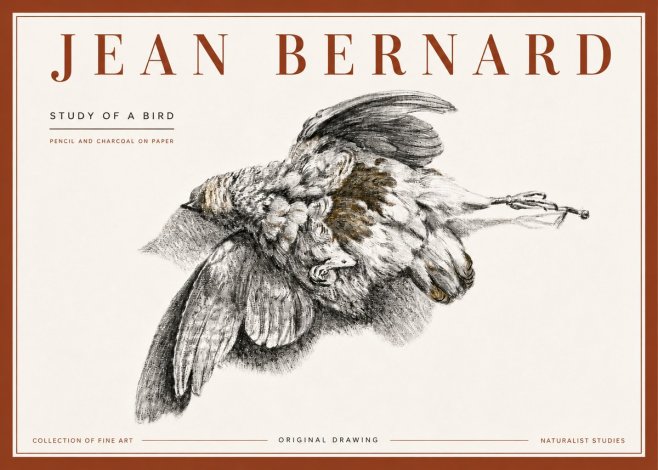 Jean Bernard Study of a Bird III No6 - Juliste