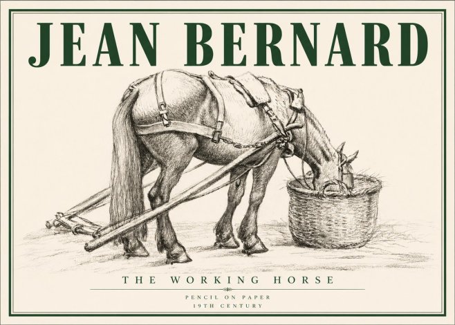 Jean Bernard The Working Horse No3 - Juliste