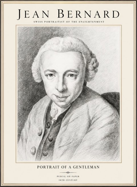 Jean Bernard Portrait of a Gentleman I No1 - Juliste