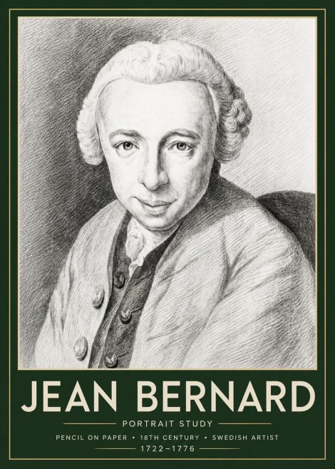 Jean Bernard Portrait of a Gentleman I No6 - Juliste