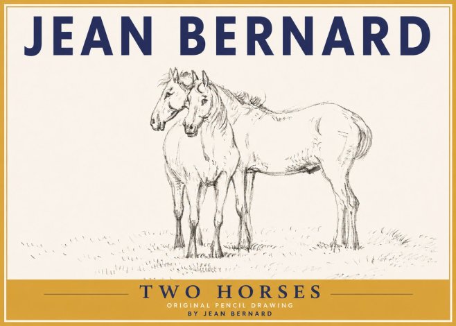 Jean Bernard Two Horses I No4 - Juliste