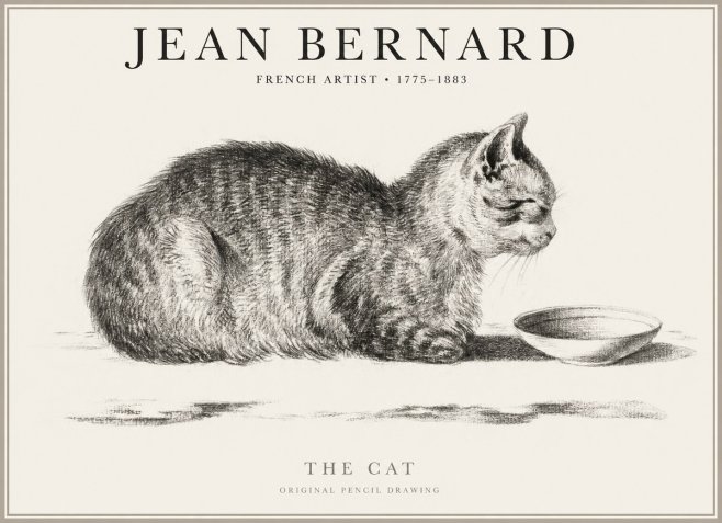 Jean Bernard The Cat No1 - Juliste