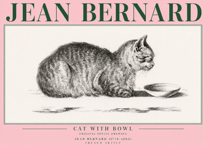 Jean Bernard The Cat No4 - Juliste
