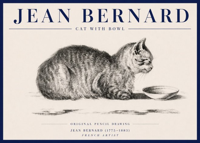 Jean Bernard The Cat No6 - Juliste