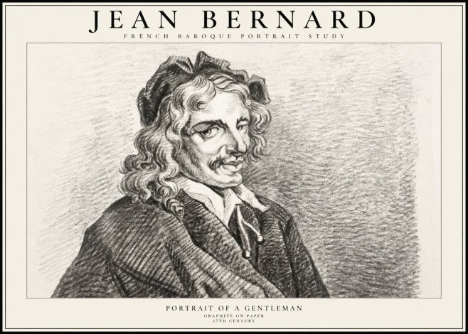 Jean Bernard Portrait of a Gentleman II No2 - Juliste