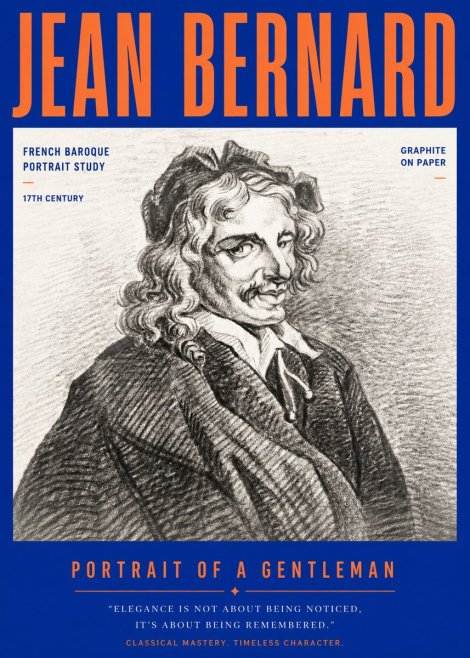 Jean Bernard Portrait of a Gentleman II No3 - Juliste
