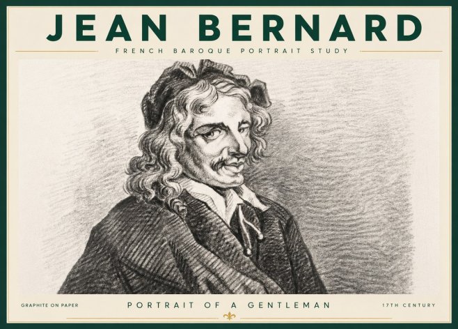 Jean Bernard Portrait of a Gentleman II No4 - Juliste