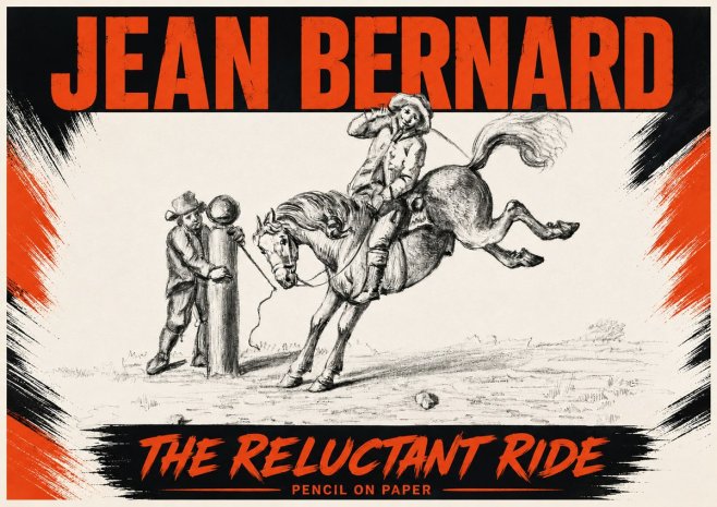 Jean Bernard A Study of the Bucking Horse No6 - Juliste