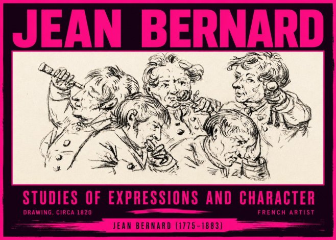 Jean Bernard Studies of Expressions and Character No4 - Juliste