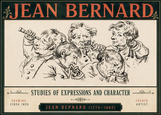 Jean Bernard Studies of Expressions and Character No6 - Juliste