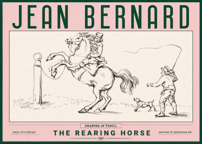 Jean Bernard The Rearing Horse I No4 - Juliste